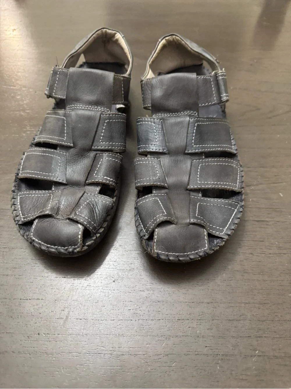 Pikolinos Mens 43 /10  gray  Leather Driving Mocasins Casual Comfort Shoes